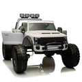 F450 White F150 Raptor Power Wheels 24V Electric kid car