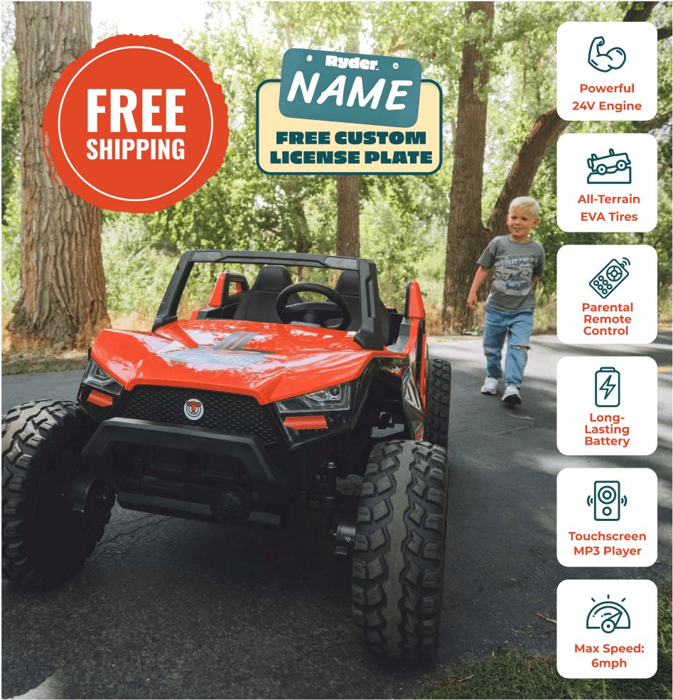 All-Wheel Drive Buggy 24V UTV Electric Ride-On Kid Car
