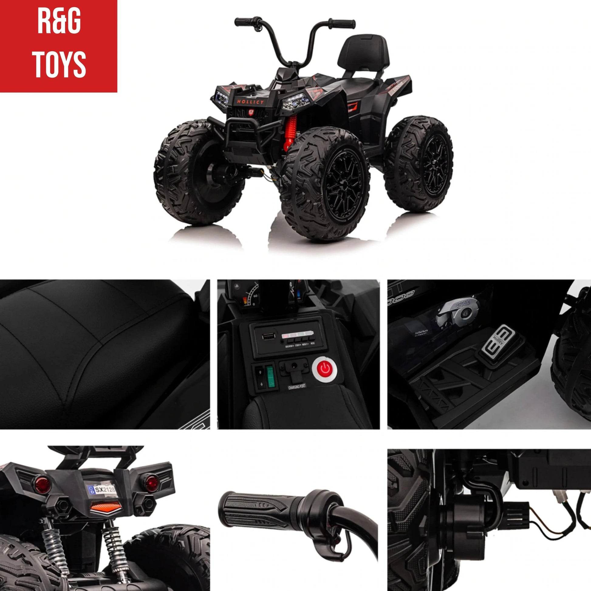 Monster ATV Ryder Toys Color: Black