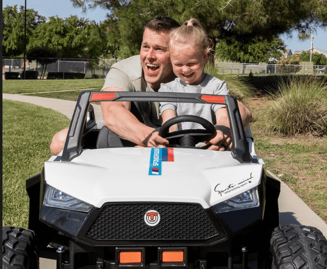 Ryder Toys 24V power wheels jeep all wheel drive buggy with parental remote control Parental remote control battery powered ride on toy jeep 24v parent teaching kid and bonding
