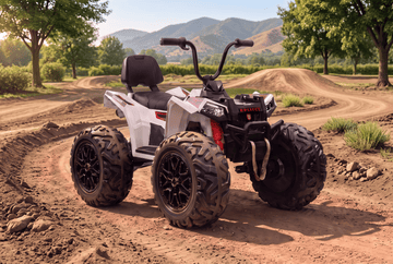 monster ride-on kids ATV on off road trail