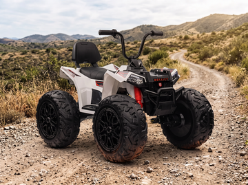 ryder toys white monster atv for rough terrain