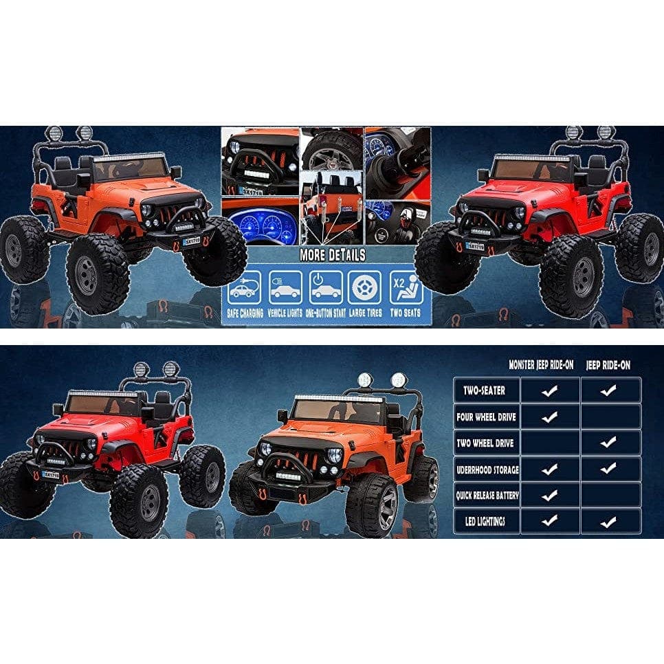 4x4 Lifted Jeep (24V) Ryder Toys Color: Black