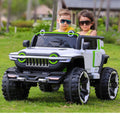 2 Seater AWD 12V Jeep Tank Electric Ride On Kid Car R&G TOYS