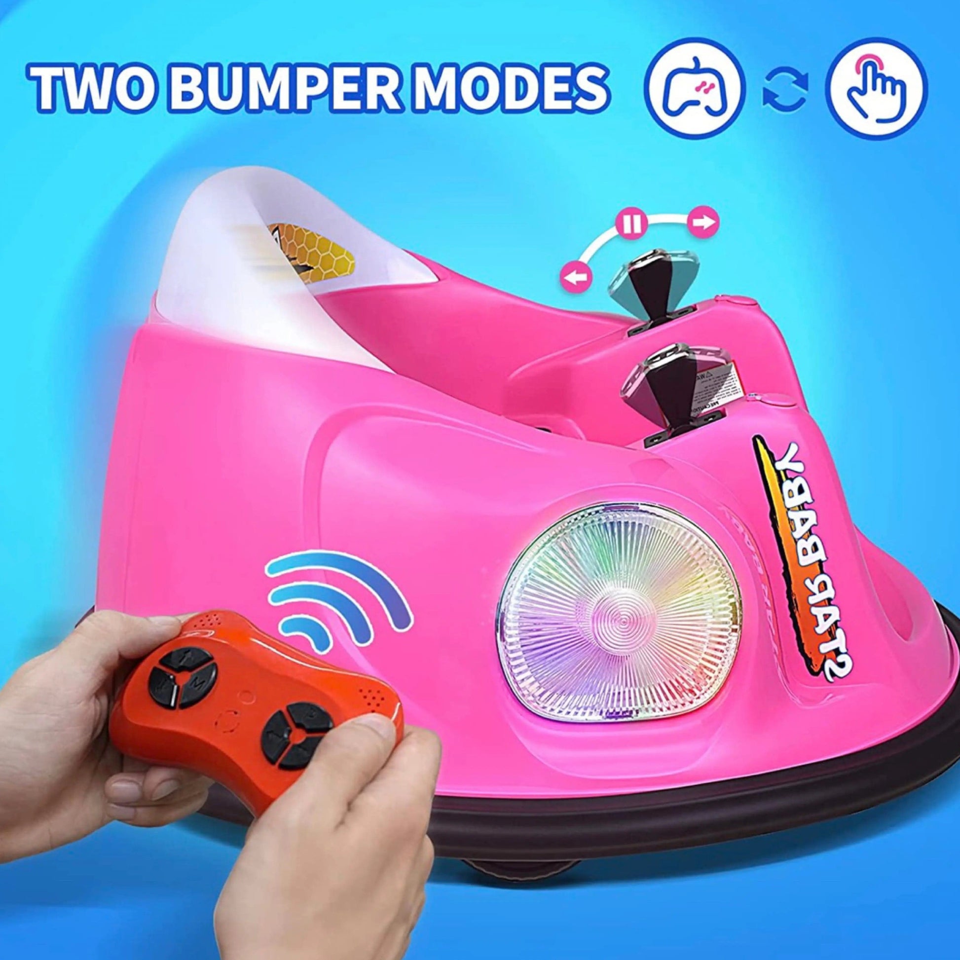 6V Electric Ride On Bumper Car for Kids & Toddlers with Removable Dinner Plate R&G TOYS