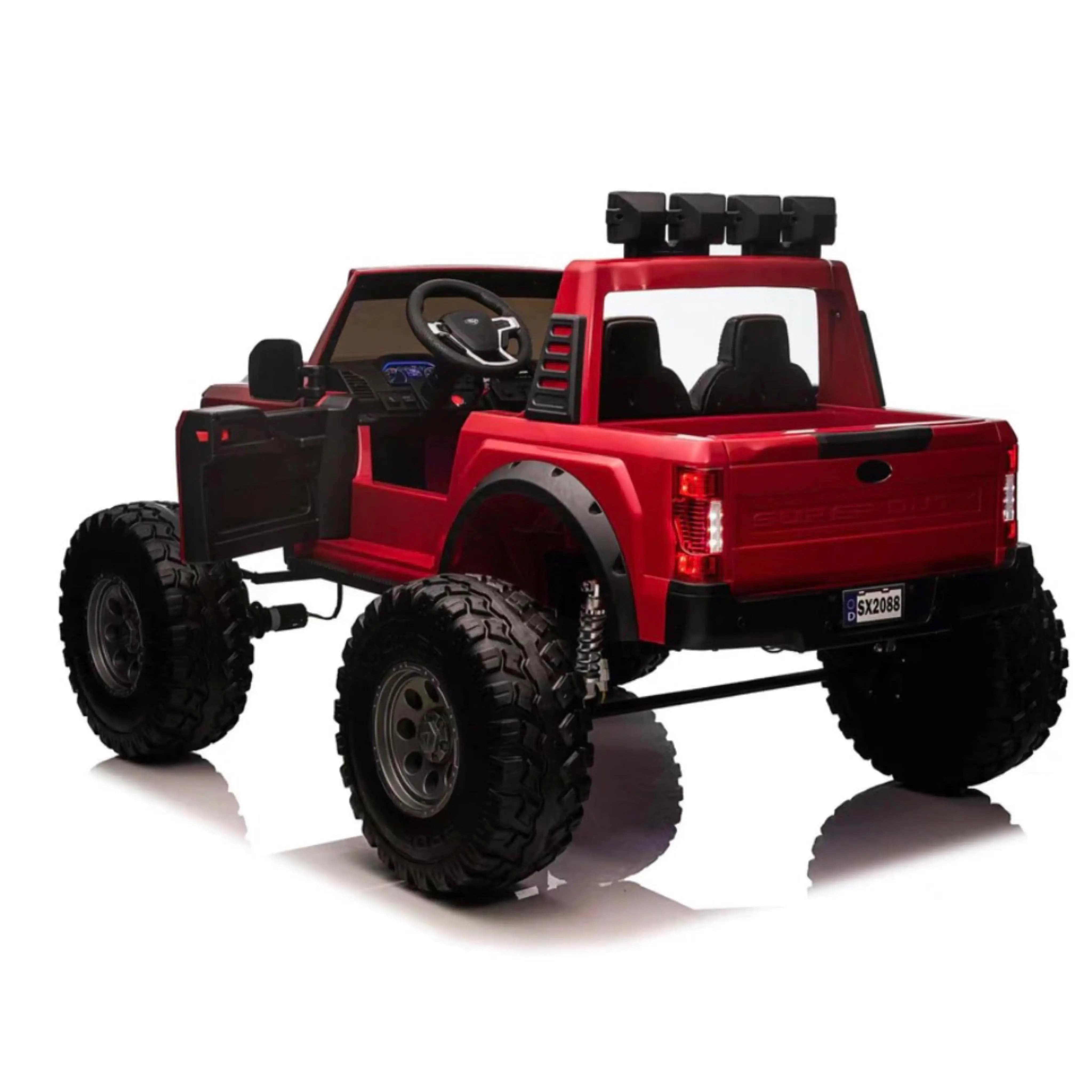 F450 Lifted 4x4 Electric Kid Jeep Car w/ 16" Rubber Tires Lifted R&G TOYS
