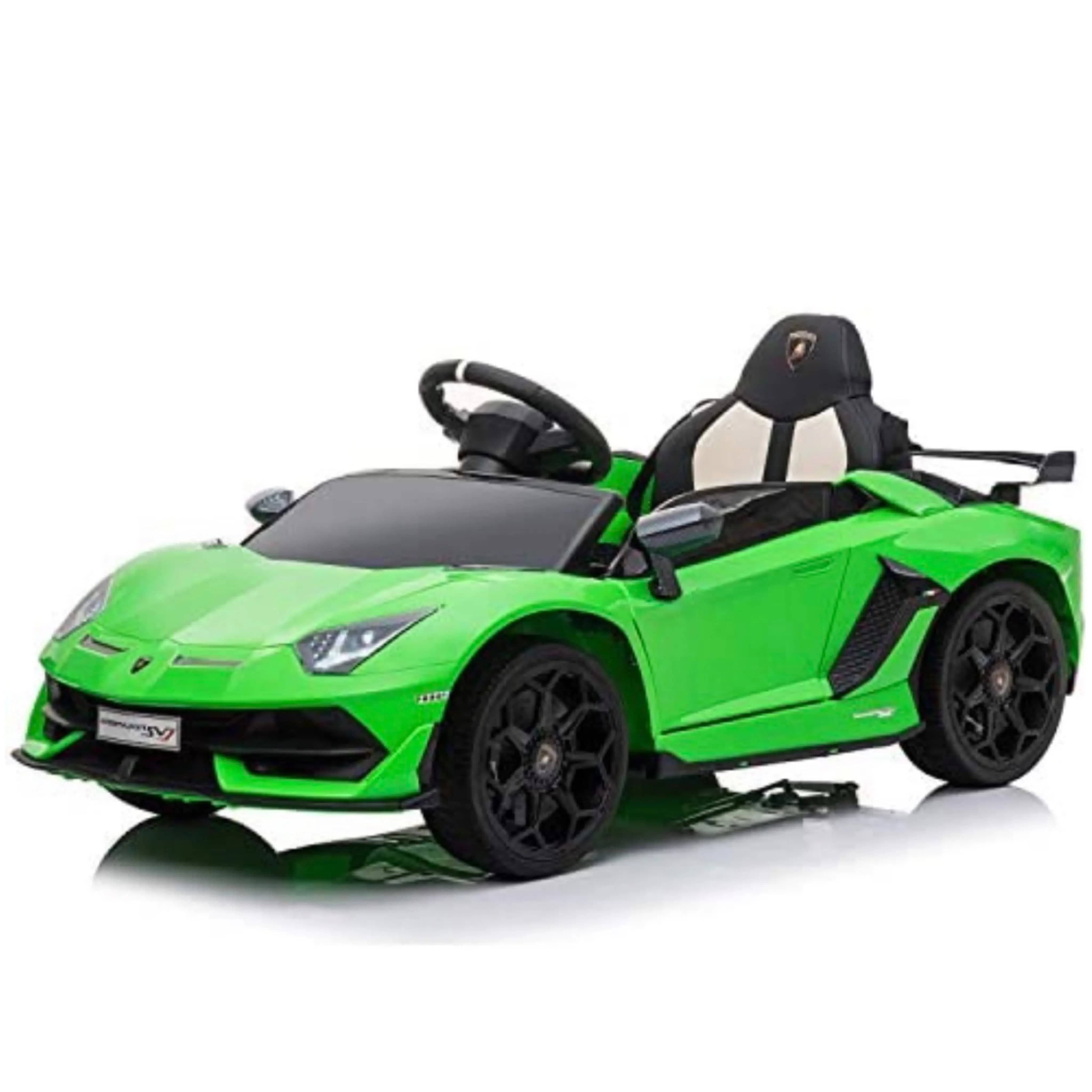 Licensed Lamborghini Aventador SVJ 12V Electric Kids Ride On with Parental Remote Control R&G TOYS