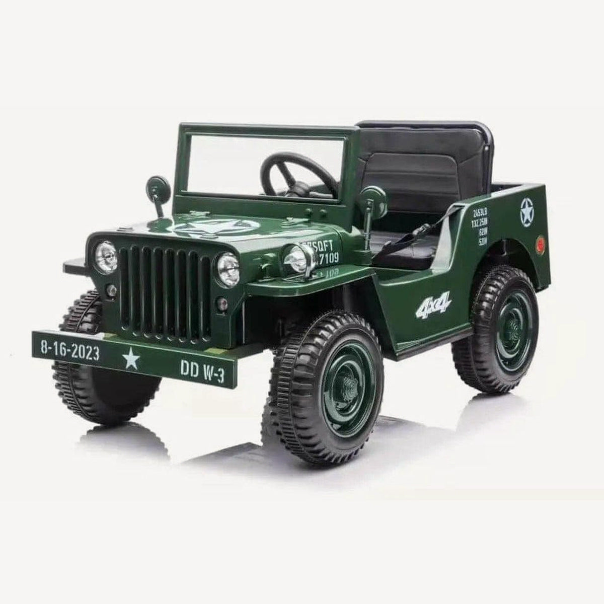 Vintage Military Jeep Ryder Toys Color: Army Green