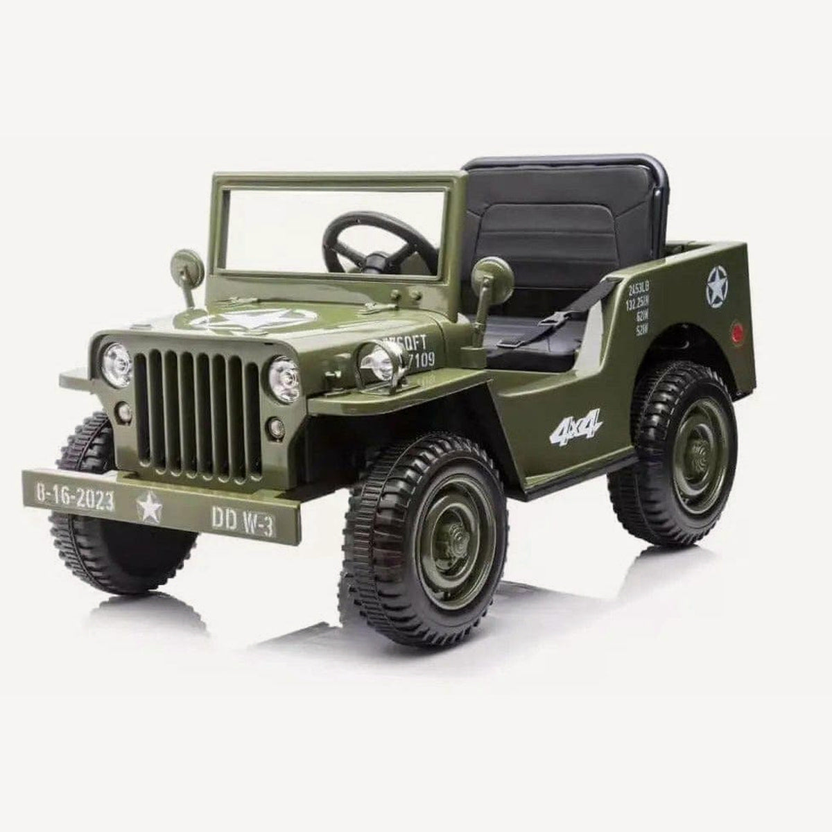 Vintage Military Jeep Ryder Toys Color: Olive Green