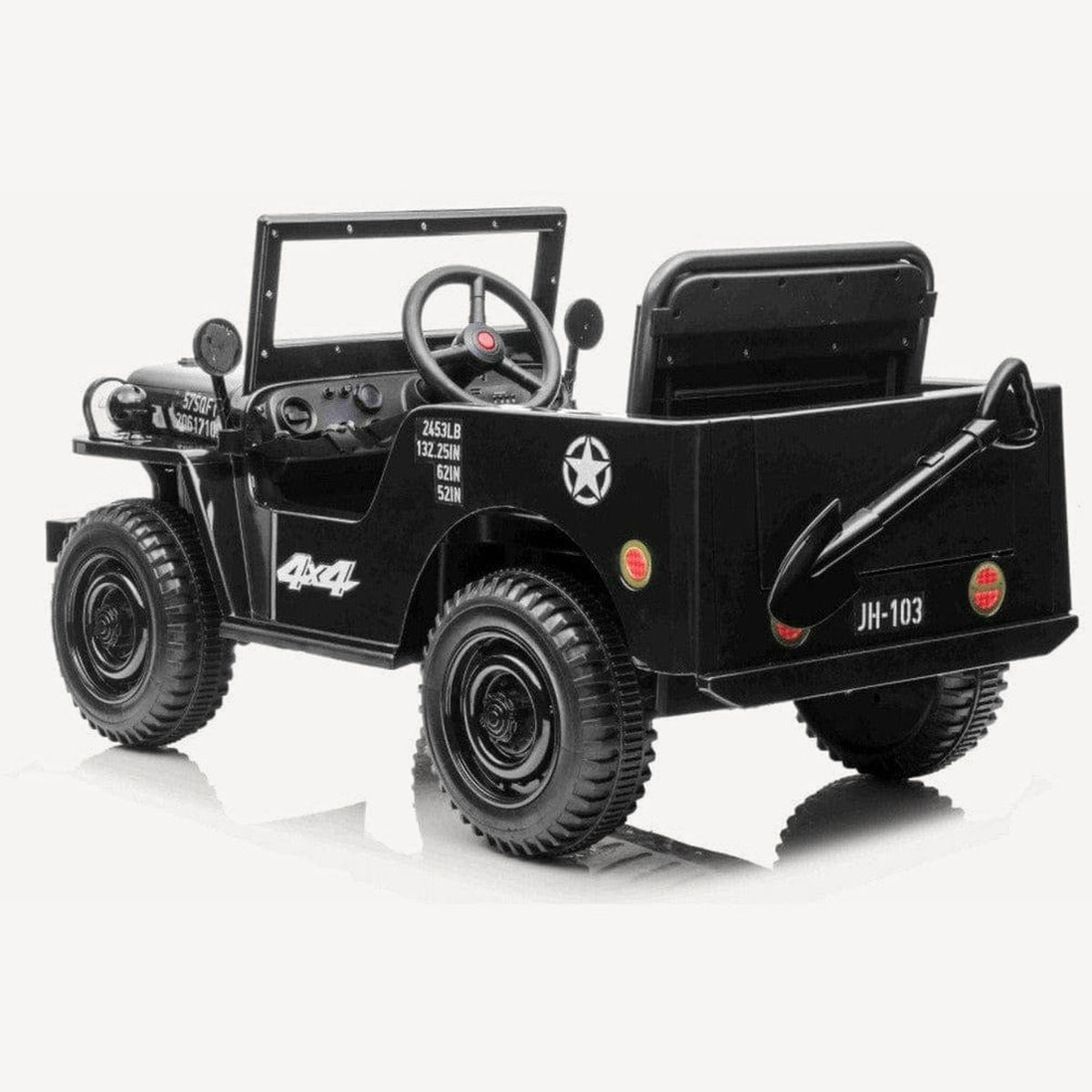 Vintage Military Jeep Ryder Toys Color: Army Green