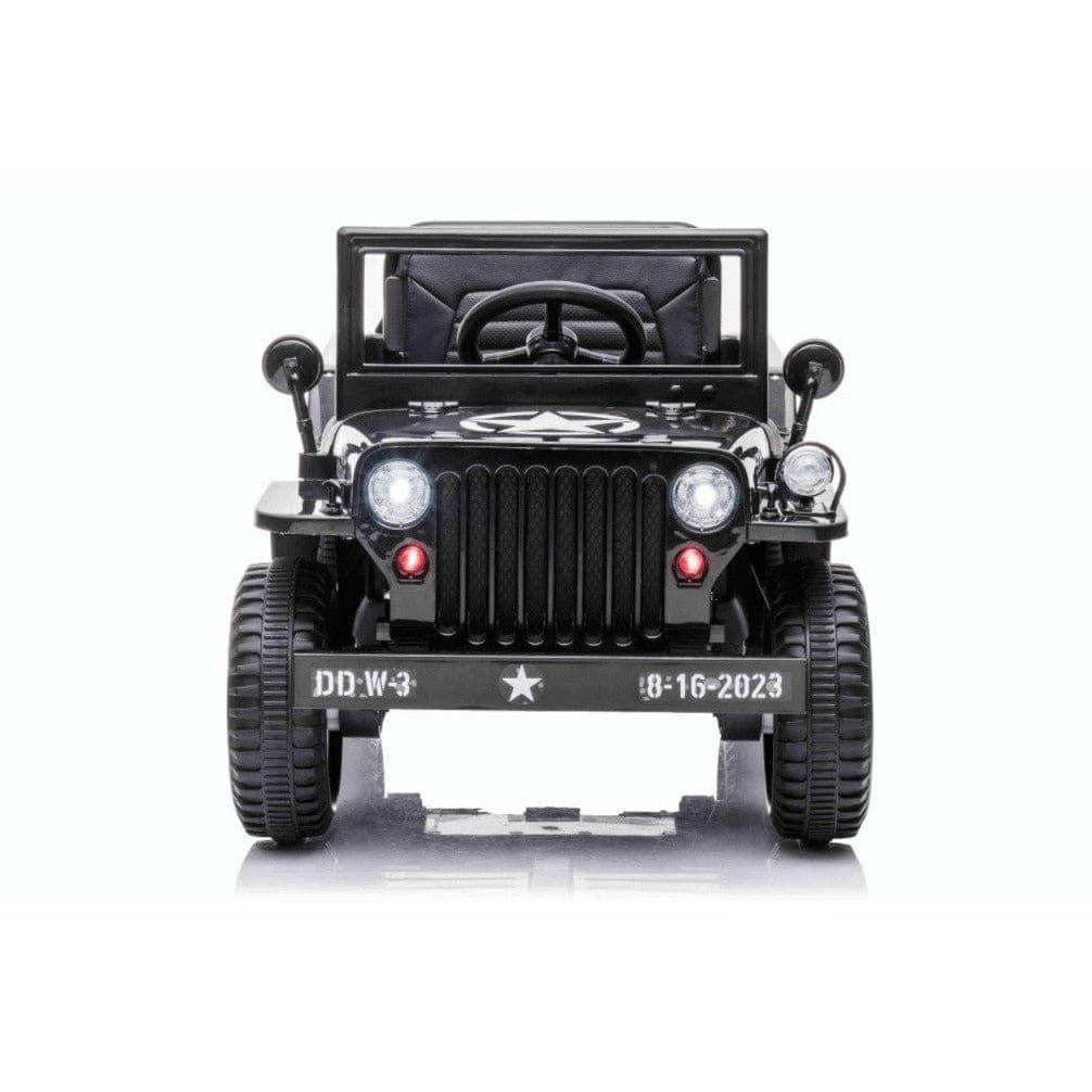 Vintage 4x4 Military Truck Electric Kids Ride On Car MotoP