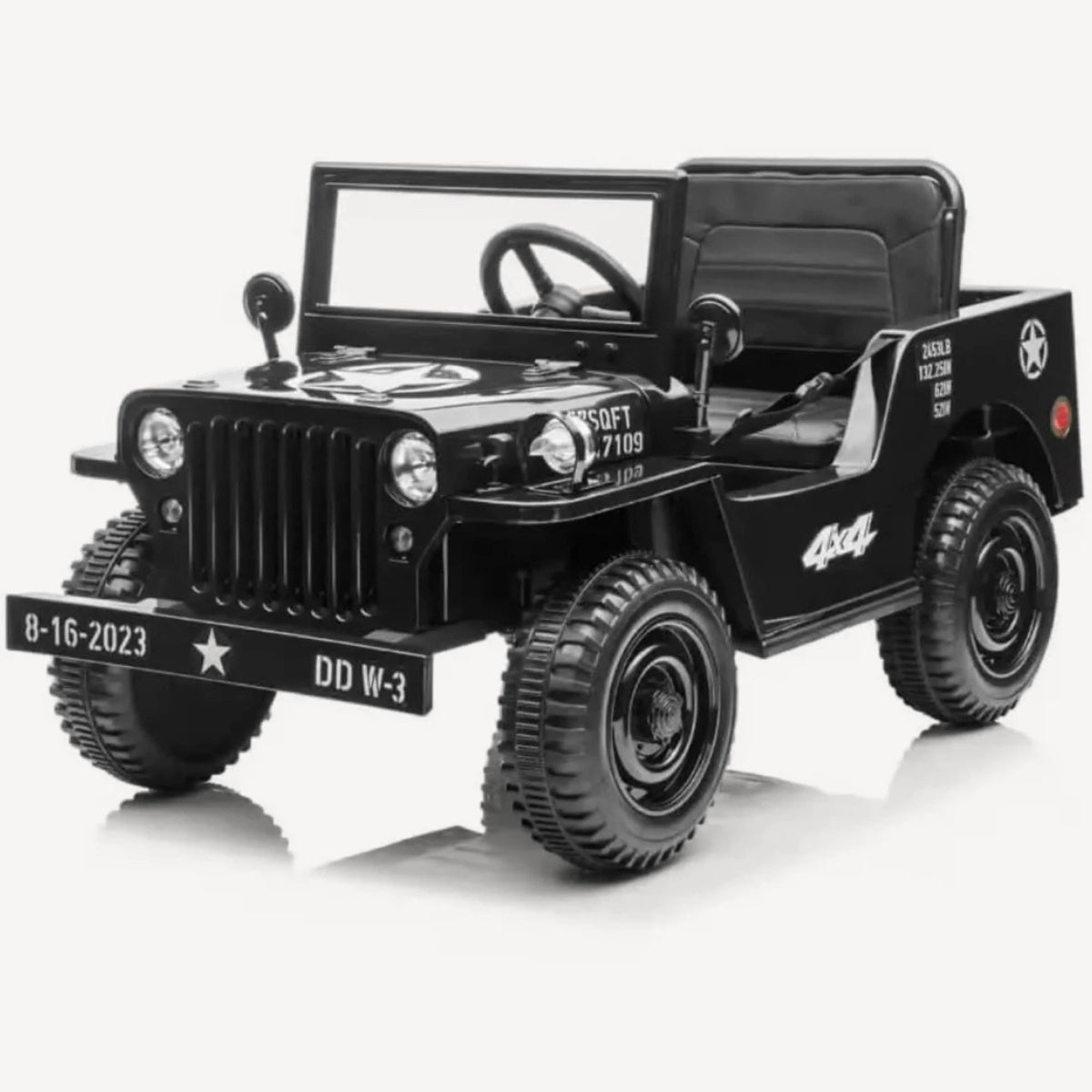 Vintage Military Jeep Ryder Toys Color: Black