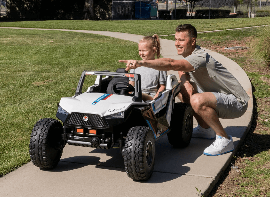 Parental remote control battery powered ride on toy jeep 24v